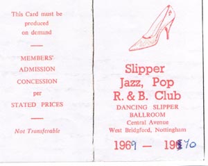Dancing Slipper Club Card